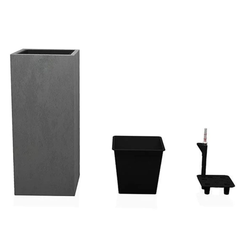Square cylinder fiber planter square-cylinder-fiber-planter